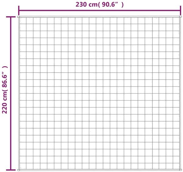 vidaXL Gewichtsdecke Stoff, 1x Gewichtsdecke, Dunkelgrau, 220x230 cm, Stoff, 11 kg Bild 6