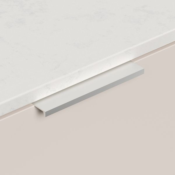 Nachttisch Kommode Artem 60cm, Quarztop, 2 Softeinzüge lackiert Creme Grafit : Creme / Grafit Bild 9
