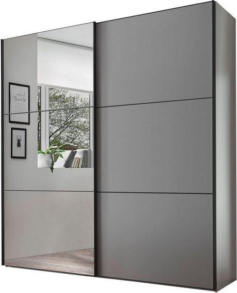 STAUD Schwebetürenschrank Includo, Made in Germany Mit Spiegeltüre und vier verschiedenen Ausstattungsvarianten