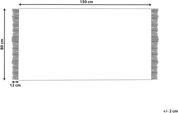 Teppich Wolle grau 80 x 150 cm Kurzflor TEKELER Bild 2