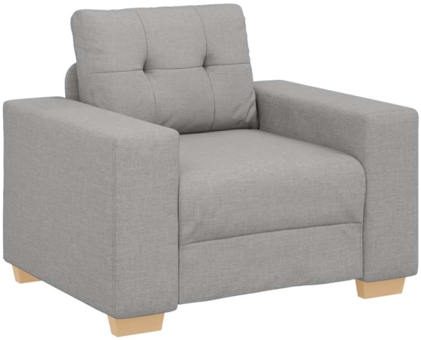 vidaXL Sofa-Sessel Wolkengrau 60 cm Stoff 4105066