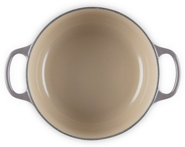 Le Creuset Signature Gusseisen-Bräter mit Deckel, Für alle Herdarten und Induktion geeignet, Rund, Flint, 20,0 cm, 2.4 Bild 4