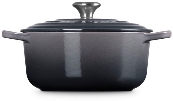 Le Creuset Signature Gusseisen-Bräter mit Deckel, Für alle Herdarten und Induktion geeignet, Rund, Flint, 20,0 cm, 2.4 Bild 3