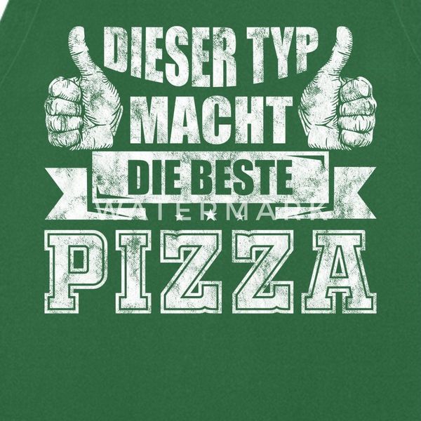 Spreadshirt Kochschürze Pizza Lustiger Spruch Pizzabäcker Italien Kochschürze, (1-tlg)
