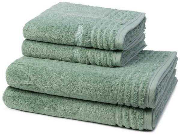 Vossen Vienna Style Supersoft 4 tlg. Frottier-Set - 2 X Handtuch (50 X 100cm), 2 X Duschtuch (67 X 140cm) - 620 g/m2 - Soft green