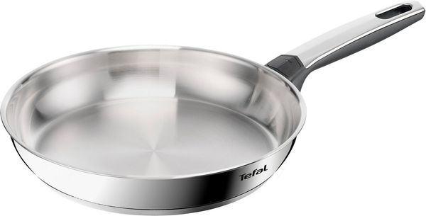 Tefal Bratpfanne Emotion+, Edelstahl (1-tlg), Premium Edelstahl, Induktion, spülmaschinenfest, hochglanzpoliert