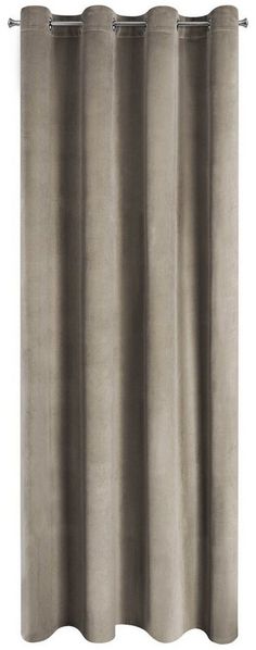 Design91 Vorhang Samtvorhänge 140x250 cm (1 St), Ösen, blickdicht, Samt, Wohnzimmer