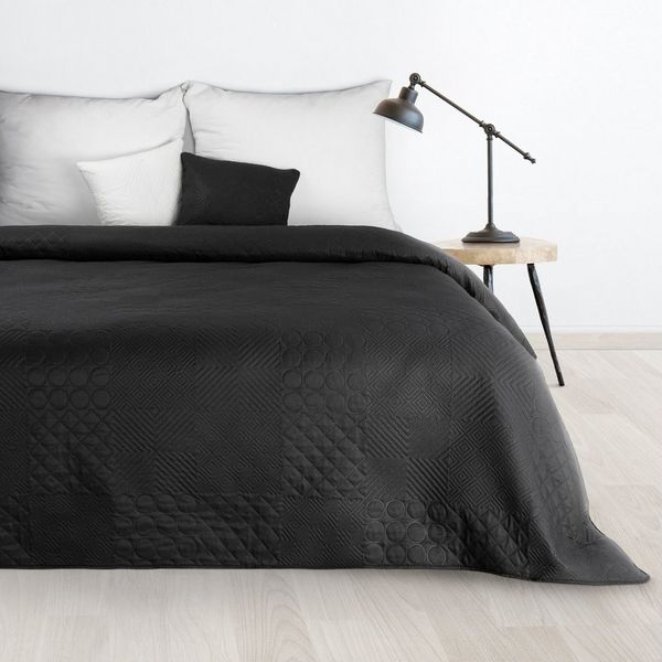Design91 Bettüberwurf Zweiseitige Decke, dekorative Decke ganzjährige Sofadecke, einfarbige moderne Tagesdecke