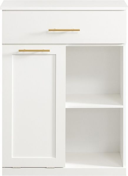 SoBuy BZR66-W Badunterschrank, MDF, Lackiert, Weiß, 66 x 95 x 37 cm