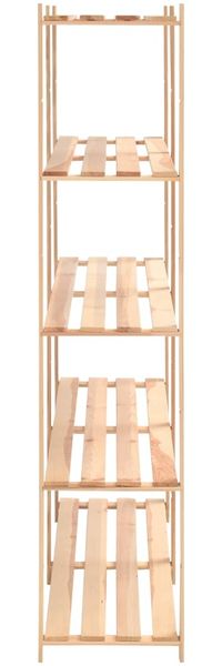 vidaXL Lagerregal mit 5 Böden 170×38×170 cm Kiefer Massivholz 500 kg 286198 Bild 4