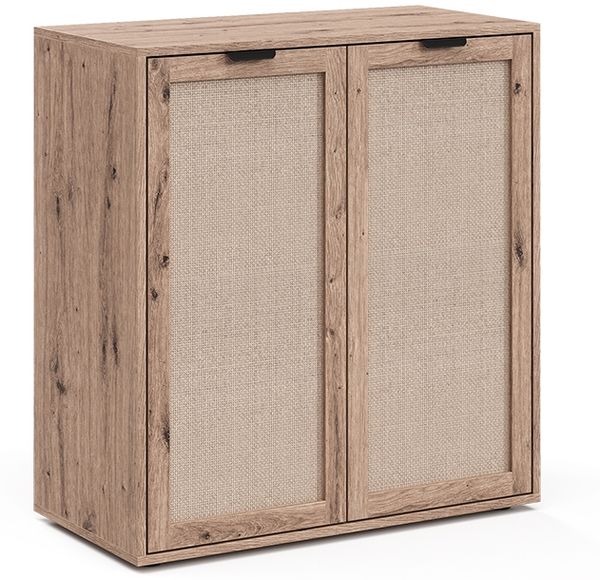 Kommode Elven Eiche 79x85 cm mit 2 Türen Vicco