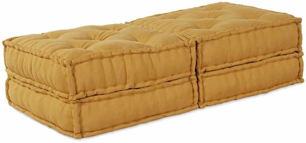 vidaXL Modulare Sofagarnitur 2 pcs Gelb 140 x 70 x 36 cm Stoff 3315085