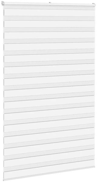 vidaXL Doppelrollo Weiß 140x230 cm Stoffbreite 135,9 cm Polyester 4014815 Bild 3