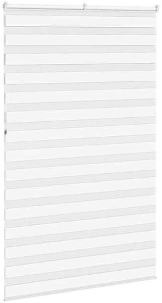 vidaXL Doppelrollo Weiß 140x230 cm Stoffbreite 135,9 cm Polyester 4014815 Bild 4