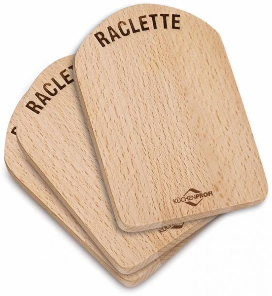 Küchenprofi Raclette Brettchen Holz 4er Set