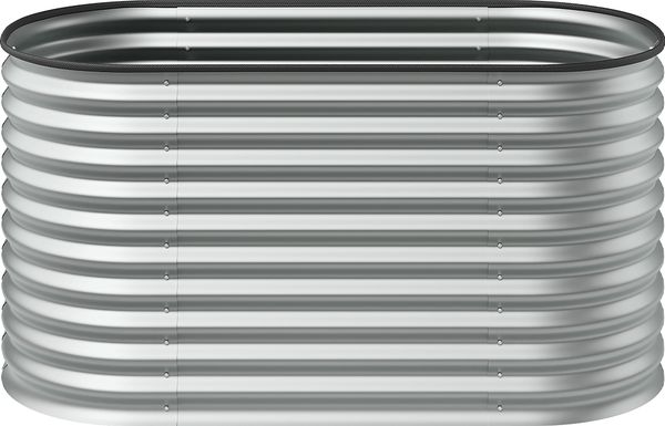 STEELSØN 'Hydra' Hochbeet, Metall, silber, 160x80x80 cm, wetterfest, mit offener Bodenstruktur Bild 10