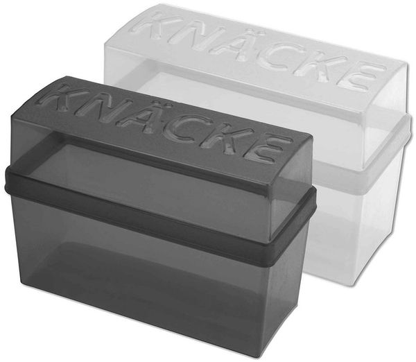 WestCraft Brotkorb 1er, 2er, 4er Knäckebrot Box Set, für Sauerteig, Roggen Crisp Knäcke, Kunststoff (BPA frei), (2-tlg), Schweden Knäcke Brot in Scheiben, Aufbewahrung, kleine Mini Brotbox