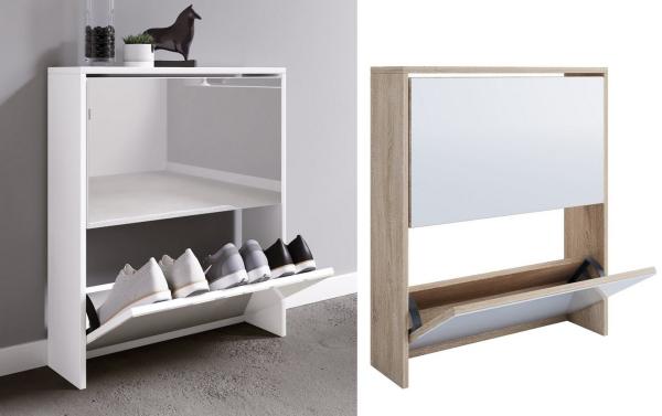 VCM Schuhschrank Stido 917472 Honig-Eiche H. 73 x B. x 63 x T. 17 cm