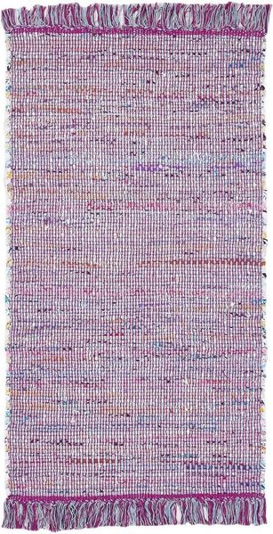 Alabama Fleckerlteppich Frida aubergine, 60x120 cm