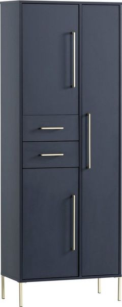 welltime Garderobenschrank Kent mit goldfarbenen Griffen Breite 67,1 cm, made in Germany