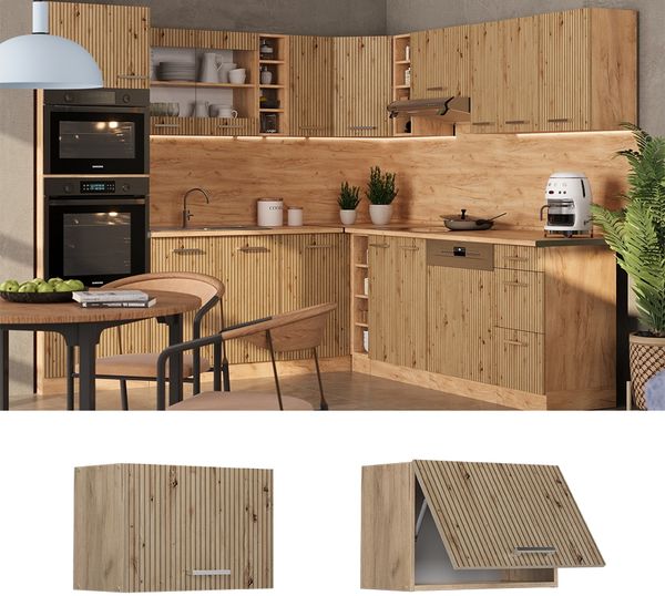 Hängeschrank R-Line Artisan-Eiche 60 cm Flach Vicco Bild 2