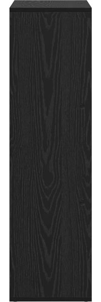 vidaXL Bücherregal Schwarz Eichen-Optik 69,5 x 29 x 103,5 cm 879665 Bild 6
