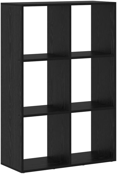 vidaXL Bücherregal Schwarz Eichen-Optik 69,5 x 29 x 103,5 cm 879665 Bild 2