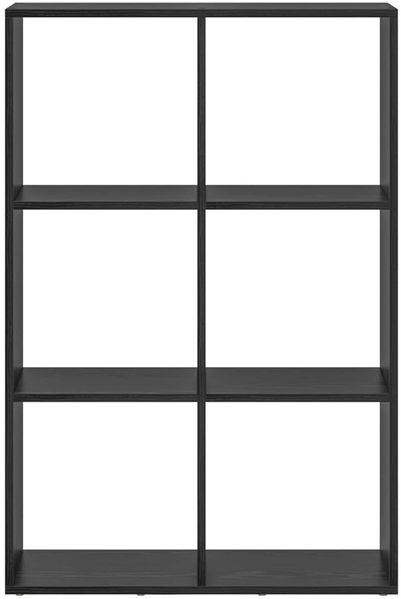 vidaXL Bücherregal Schwarz Eichen-Optik 69,5 x 29 x 103,5 cm 879665 Bild 5