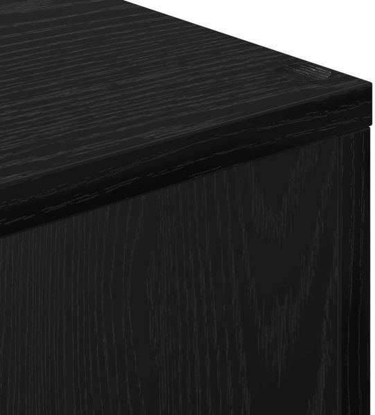 vidaXL Bücherregal Schwarz Eichen-Optik 69,5 x 29 x 103,5 cm 879665 Bild 8