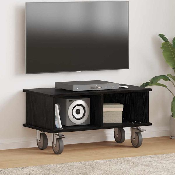 vidaXL TV-Ständer Schwarz Eichen-Optik 68,5 x 35 x 35 cm Holzwerkstoff 891041