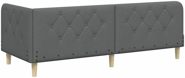 vidaXL Eckbettgestell Dunkelgrau 80 x 200 cm Stoff 3394102 Bild 9