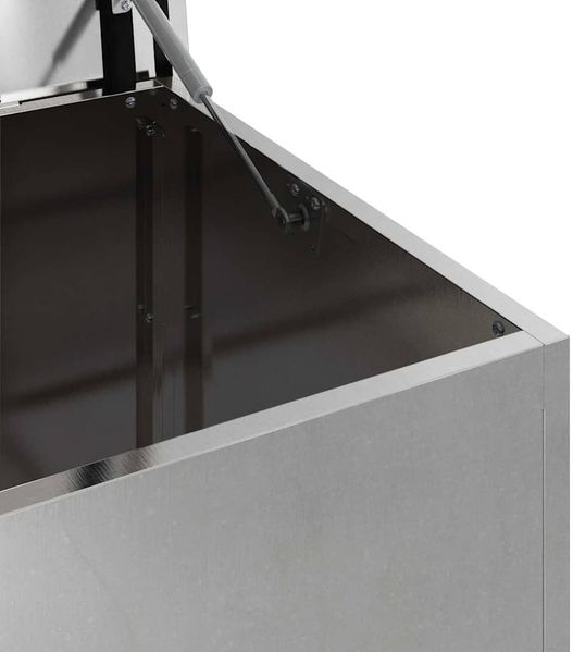 vidaXL Gartenlagerkissenbox Stahl 100 x 50,5 x 50 cm 220 Silber 874564 Bild 9