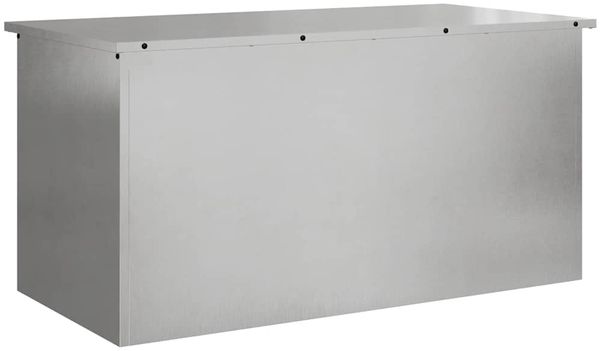 vidaXL Gartenlagerkissenbox Stahl 100 x 50,5 x 50 cm 220 Silber 874564 Bild 2