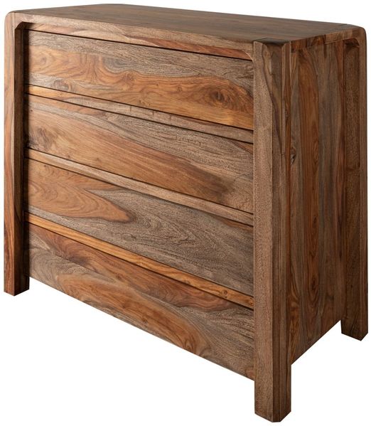 Kommode Sheesham 96 x 50 x 90 grau geölt BUENO #2004