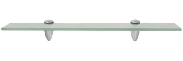 vidaXL Schwebendes Regal, Glas mattiertes Weiß, 0,8 x 20 x 50 cm Bild 2