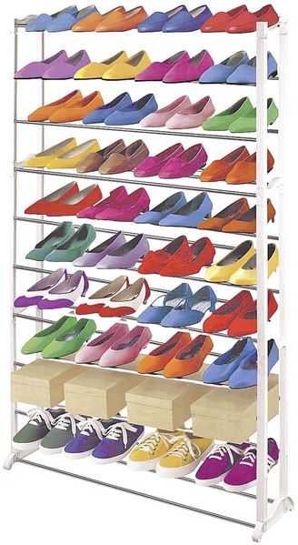 Schuhregal bis 40 Paar Schuhe Schuhständer Schuhschrank Regal Stecksystem Leicht