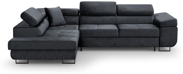 Beautysofa Ecksofa Waldo L Die Lieferung beinhaltet die Lieferung in die Wohnung, inklusive Schlaffunktion, Bettkasten, mit verstellbaren Kopfstützen Bild 2