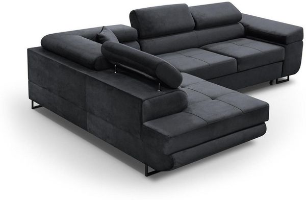 Beautysofa Ecksofa Waldo L Die Lieferung beinhaltet die Lieferung in die Wohnung, inklusive Schlaffunktion, Bettkasten, mit verstellbaren Kopfstützen Bild 3
