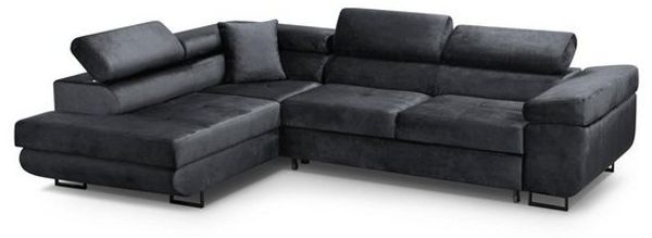 Beautysofa Ecksofa Waldo L Die Lieferung beinhaltet die Lieferung in die Wohnung, inklusive Schlaffunktion, Bettkasten, mit verstellbaren Kopfstützen Bild 4