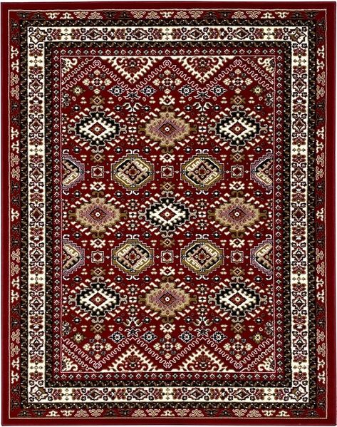 OTTO home Teppich Diantha, rechteckig, Höhe: 7 mm, Orient-Optik, mit Bordüre, Kurzflor, pflegeleicht, elegant, weich