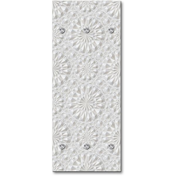 Queence Garderobe - "Inese" Druck auf hochwertigem Arcylglas inkl. Edelstahlhaken und Aufhängung, Format: 50x120cm