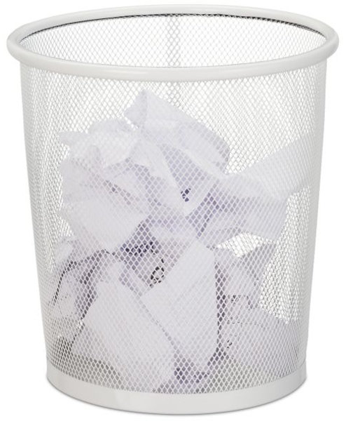 2 x Papierkorb Drahtgeflecht