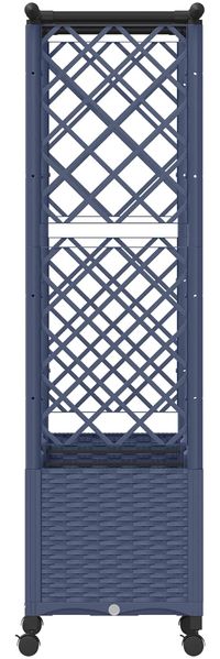 vidaXL Hochbeet mit Rankgitter und Dach Grau 162,5 x 40 x 142 cm PP 3423118 Bild 5