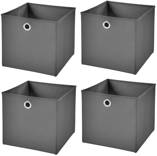 StickandShine Faltbox 4er SET 28 x 28 x 28 cm ohne Deckel – perfekt für KALLAX - 19 Farben