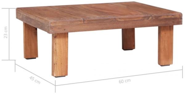vidaXL Couchtisch 60x45x23 cm Altholz Massiv 283918 Bild 5