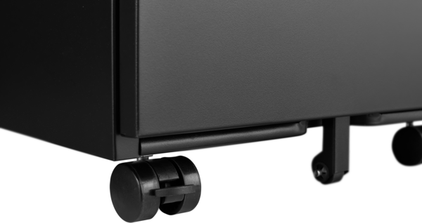 Metall-Aktenvernichter mit 2 Schubladen, Schwarz Mobiler Untertisch-Aktenwagen für A4/Letter/Legal Bild 8