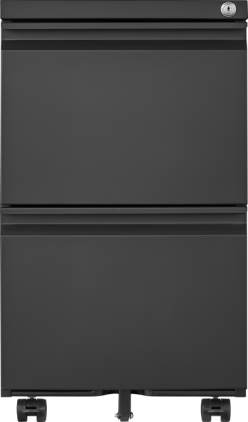 Metall-Aktenvernichter mit 2 Schubladen, Schwarz Mobiler Untertisch-Aktenwagen für A4/Letter/Legal Bild 4