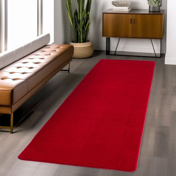 Ayyildiz Teppiche Teppich JOY 1400, auch als Läufer, rechteckig, Höhe: 11 mm, besonders weich, uni Kurzflor, Wohnzimmer, Kinderzimmer