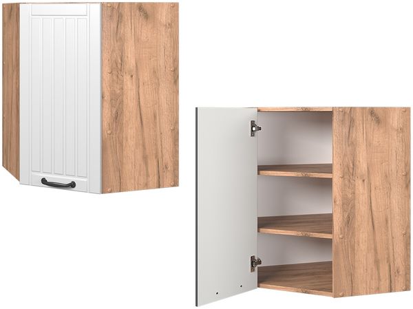 Eckhängeschrank Fame-Line Weiß Landhaus 57 cm Vicco Bild 5