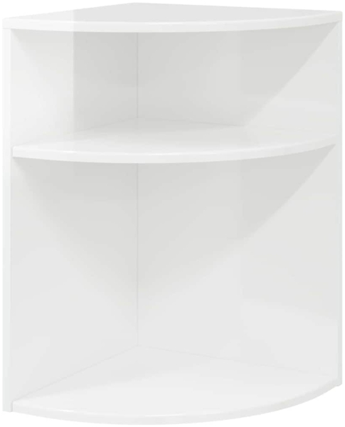 vidaXL Beistelltisch Hochglanz Weiß 39,7 x 39,7 x 60 cm Holzwerkstoff 891134